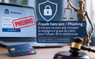 Fraude bancaire & Phishing : la Cour de justice de l’UE confirme que la banque doit rembourser immédiatement et ne peut pas invoquer la prétendue négligence grave du client